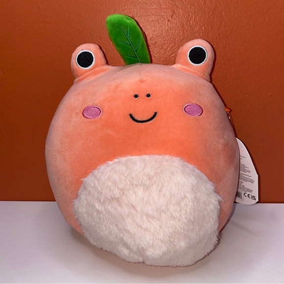 Squishmallow Fatima the Peach Frog 8” - Picture 1 of 9